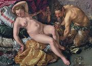 Hendrick Goltzius Jupiter besluipt de slapende Antiope in de gedaante van een satyr. oil painting artist